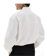 Loose V-Neck Pullover Shirt