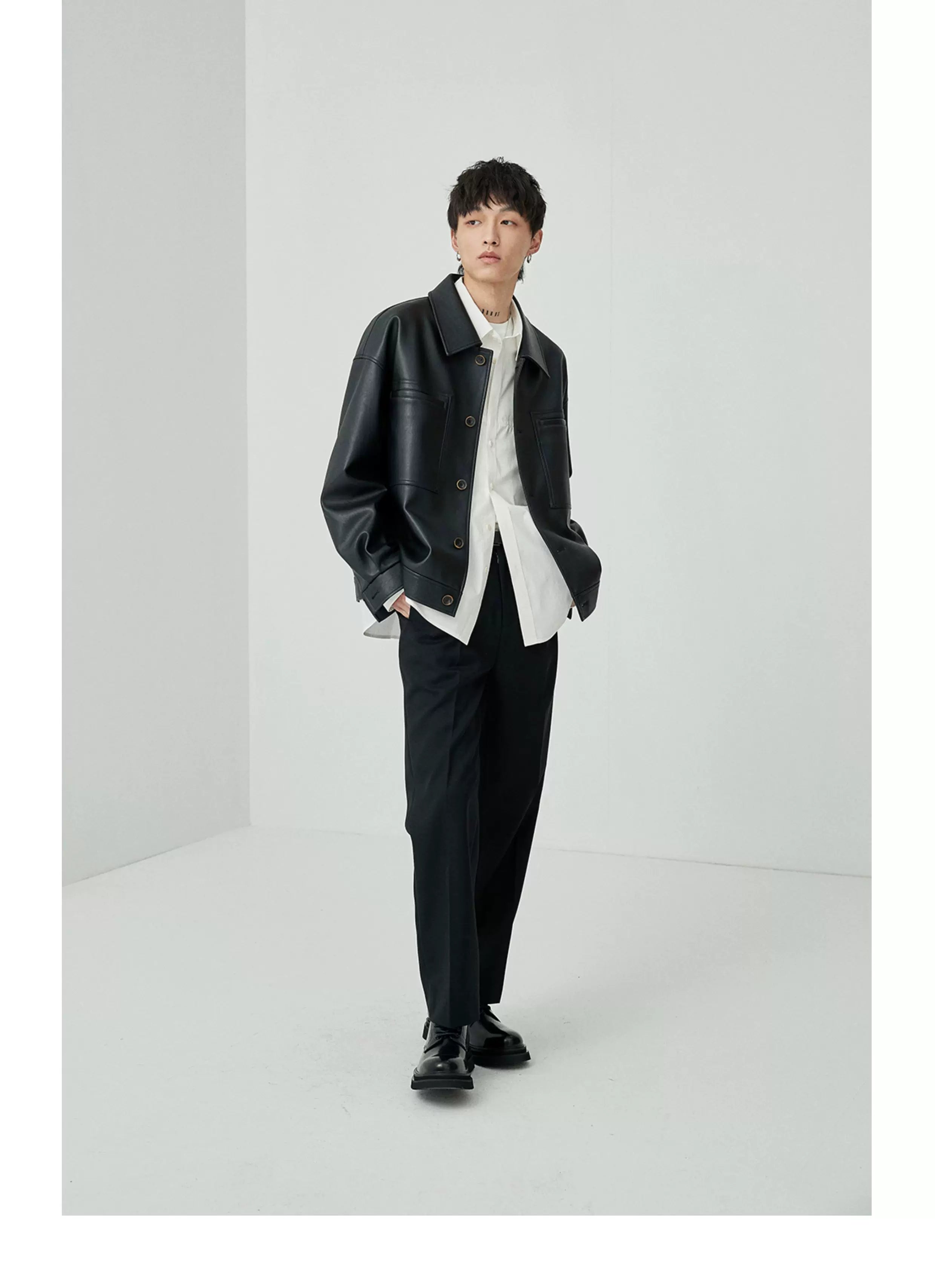 Split Pocket Basic Cotton Shirt