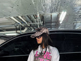 Fitted Crop Mesh Jersey Sweatshirt