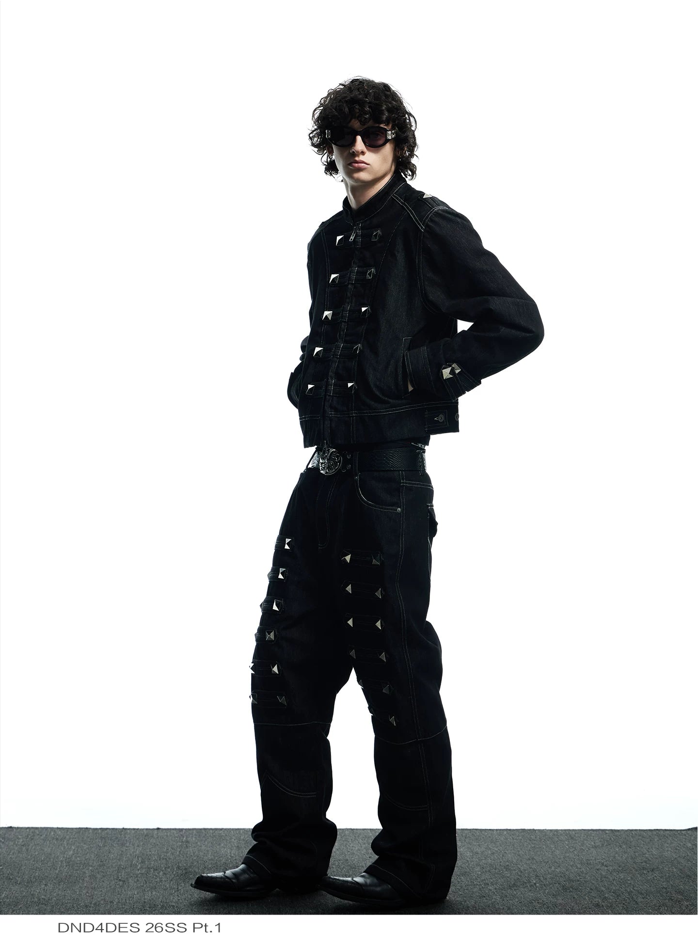 Vintage Street Metal Punk Denim Jacket