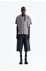 Heavy Vintage Textured Cotton Cargo Shorts
