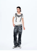 Men's Slim Skull Print Tee