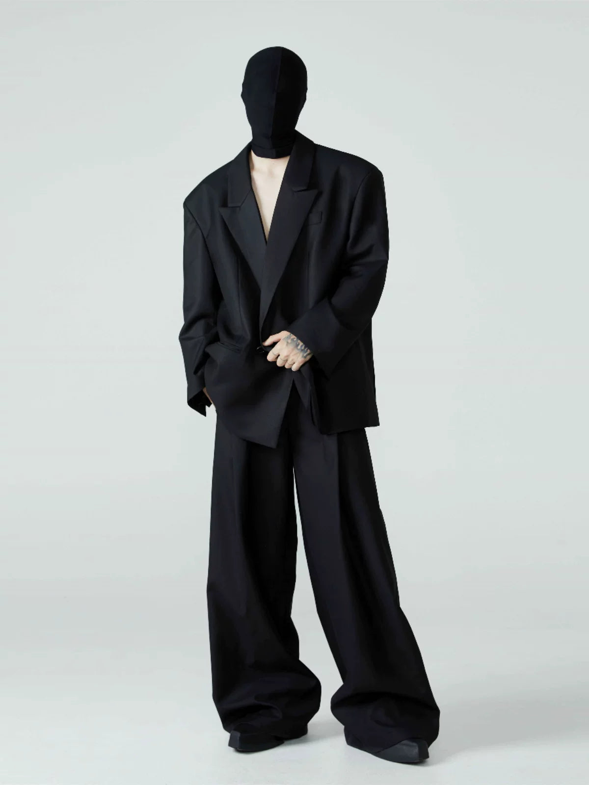 Men's Loose Pleated Wide Leg Pants