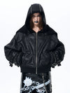 Men's Dual Hood Bomber Puffer Jacket