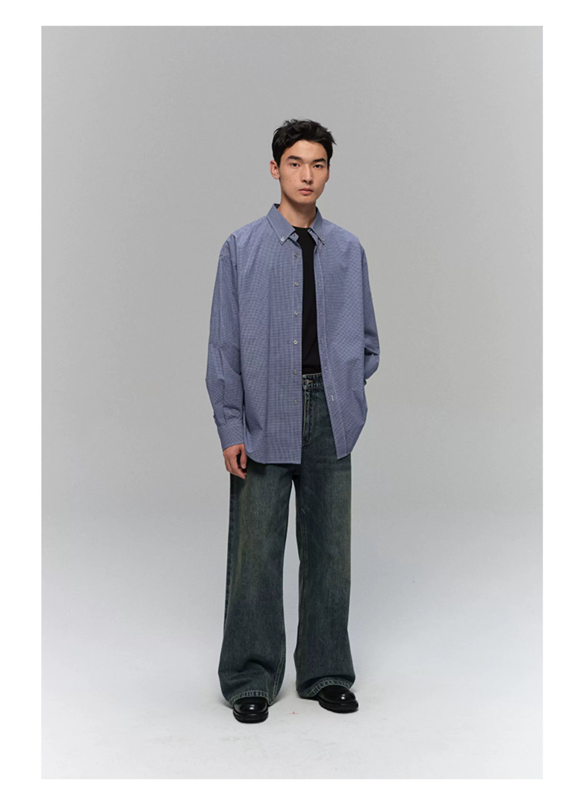 Heavyweight Slub Washed Straight Jeans