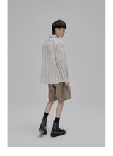 Draped Drawstring Wide Shorts