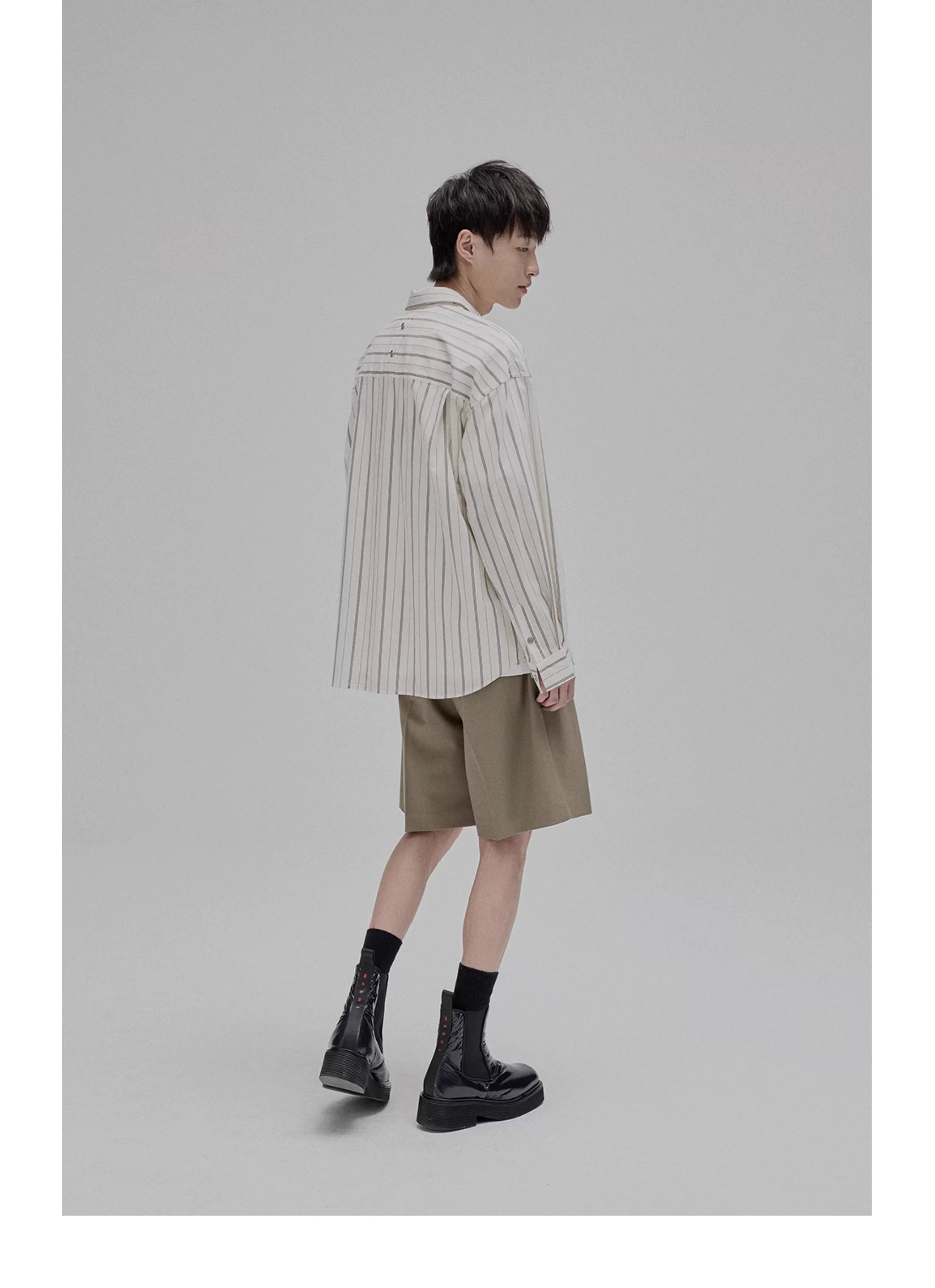 Draped Drawstring Wide Shorts