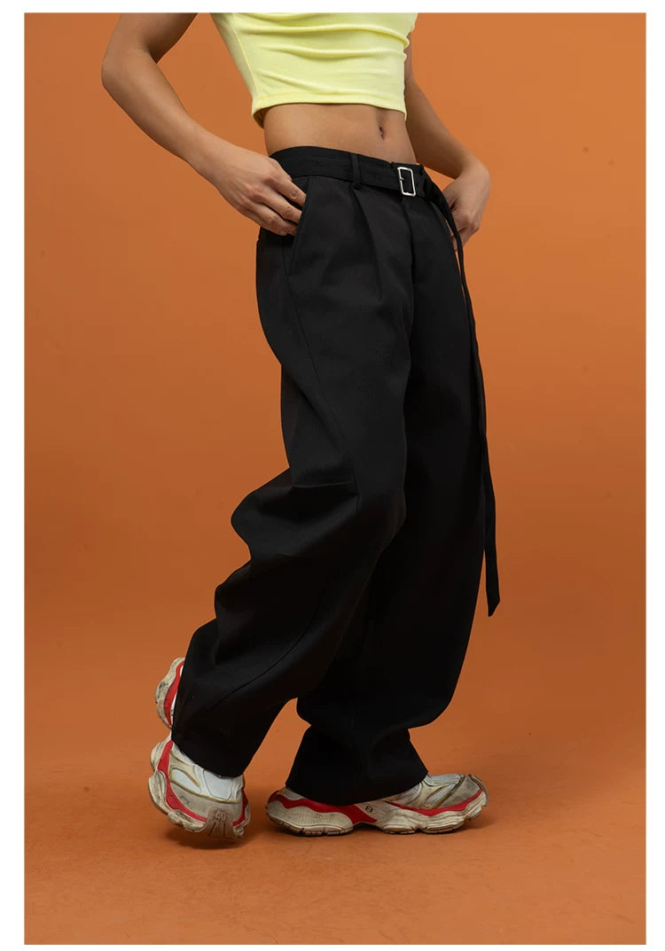 Black Gray Brown Wide Leg Pants