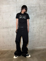Regular Shoulder Short Sleeve Rhinestone Tees