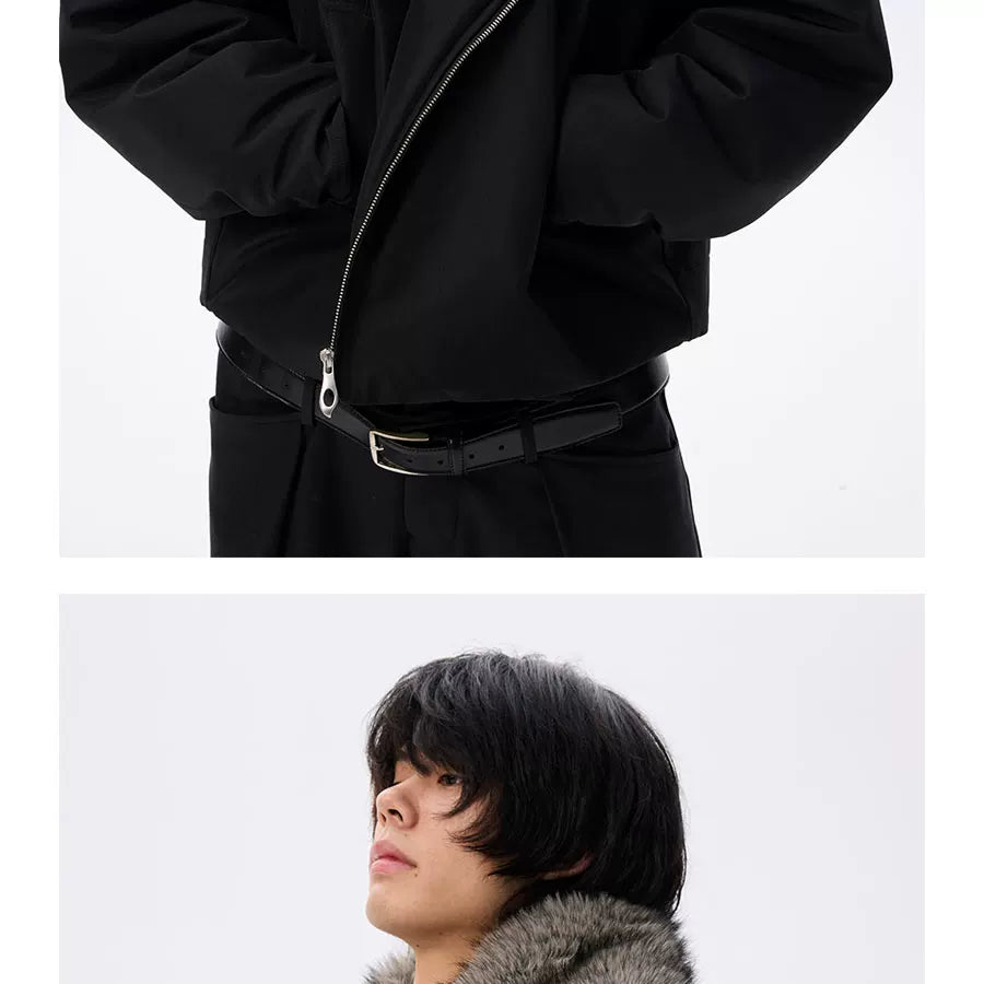 Waterproof Detachable Fox Fur Padded Coat