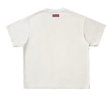 Vintage Washed Cream Printed Loose Tee