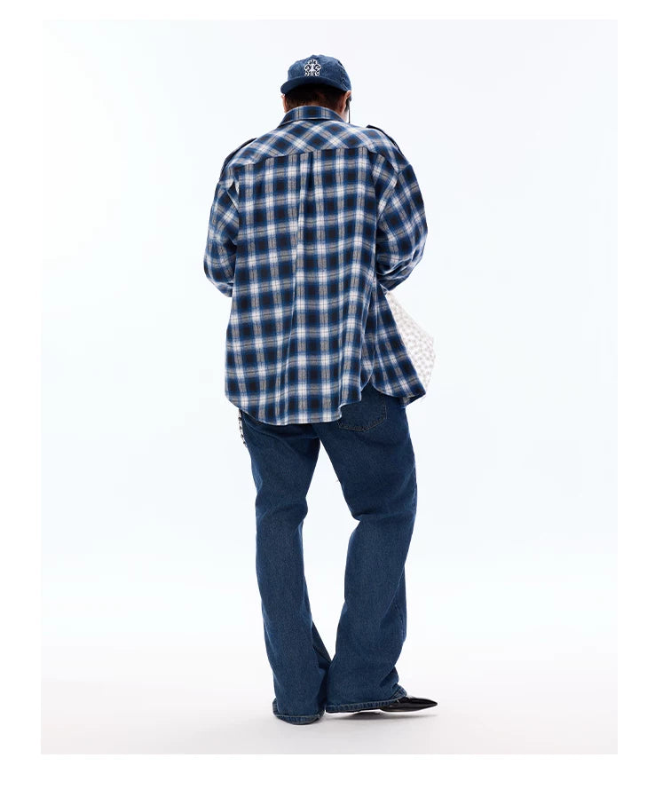 Brushed Workwear Plaid Shirt