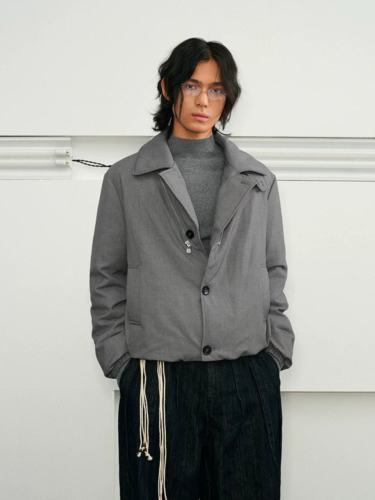 Men's Winter 3-in-1 Vest Scarf Coat