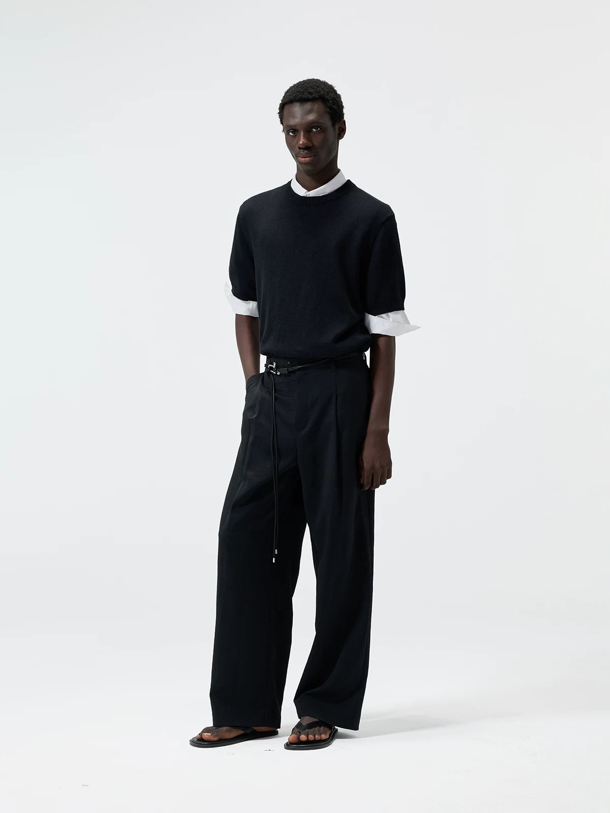 Linen Cotton Blend Short Sleeve Tee