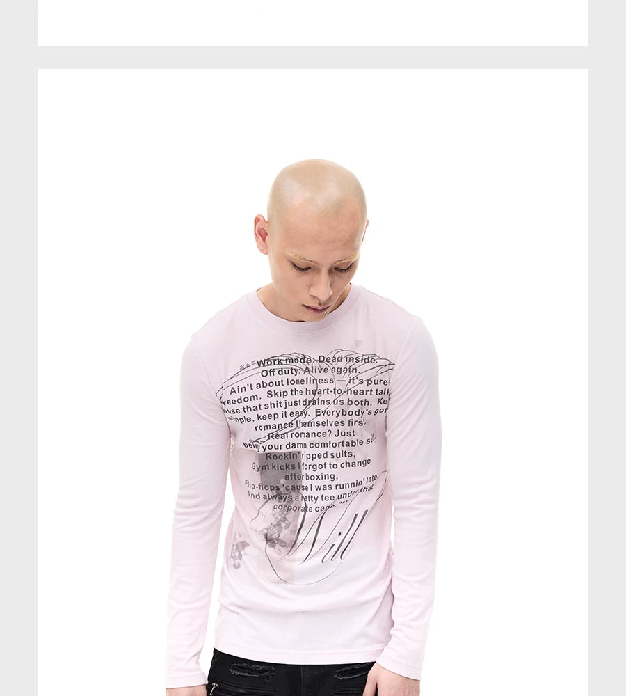 Opium Print Slim Stretchy Lyocell Tee