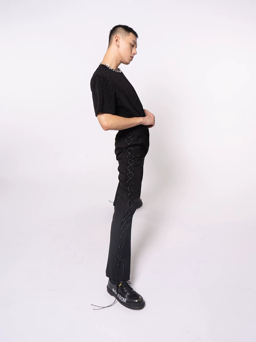 Men's Short Sleeve Mesh Metal Tee