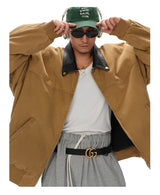 Men's Washed Patchwork Sheepskin Jacket