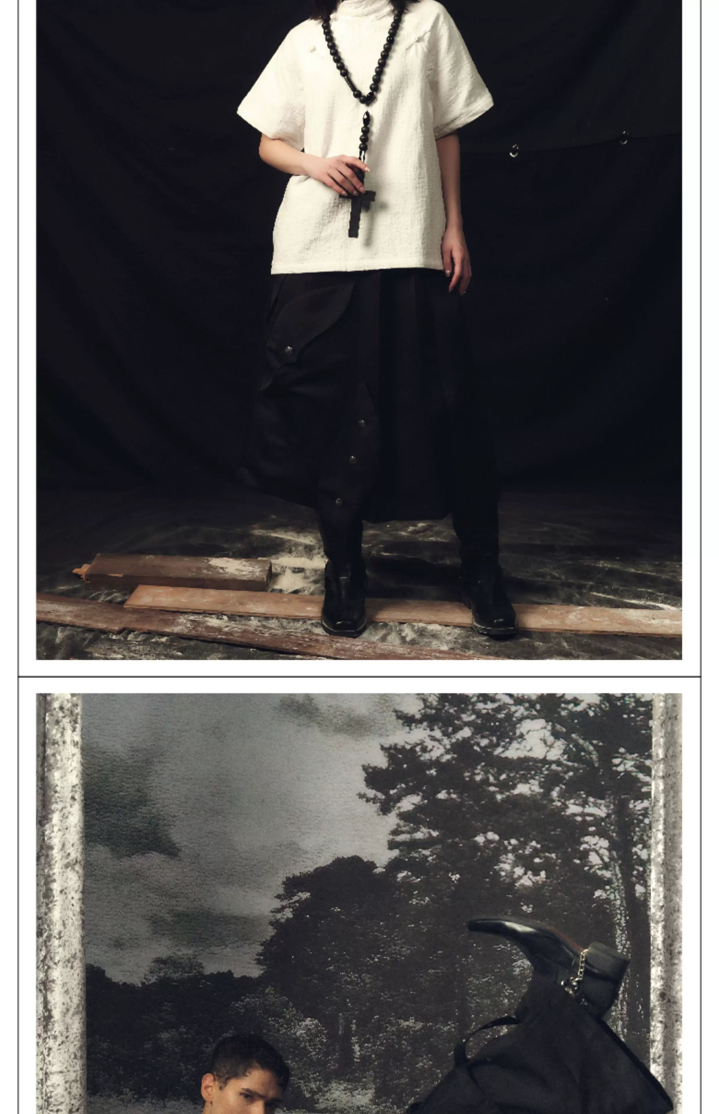 Unisex Long Asymmetrical Pleated Acetate Dress