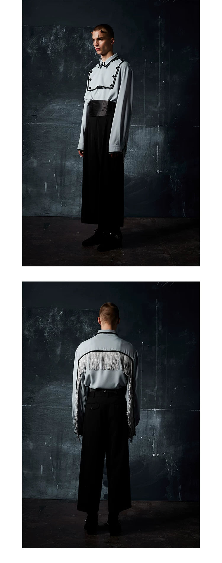 Loose Back Fringe Shirt