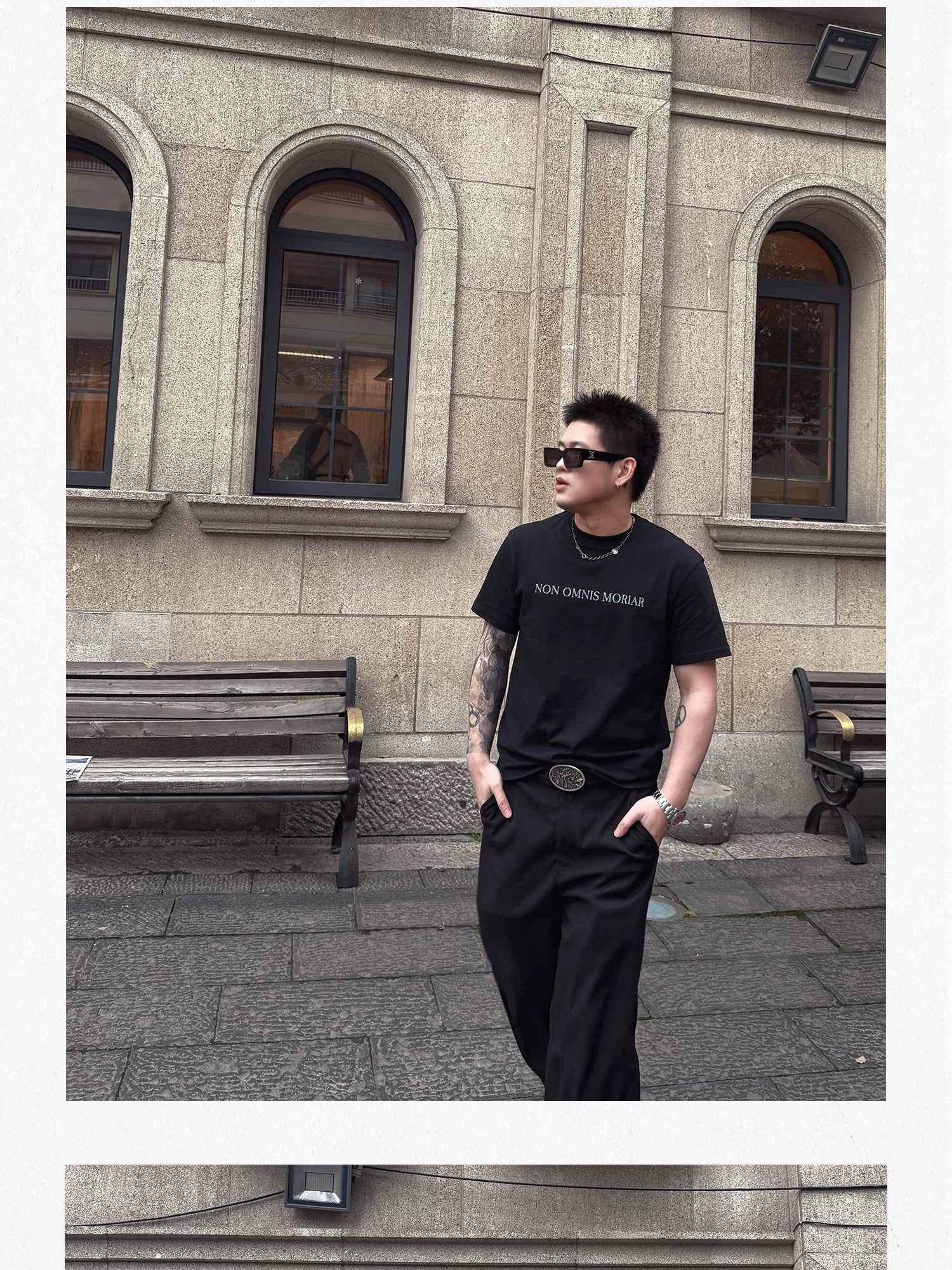 Thorn Loop Logo Print Cotton Tee