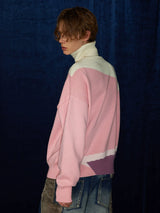 Mid-length Thick Wool Blend Turtleneck Sweater