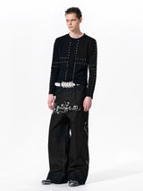 Men's Cross Eyelet Long Sleeve Tee