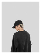 Distressed Embroidered Curved Brim Baseball Caps