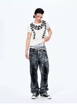 Men's Slim Skull Print Tee