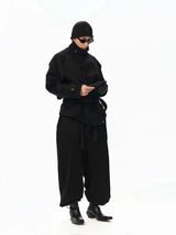 100% Wool Cropped Raglan Coat