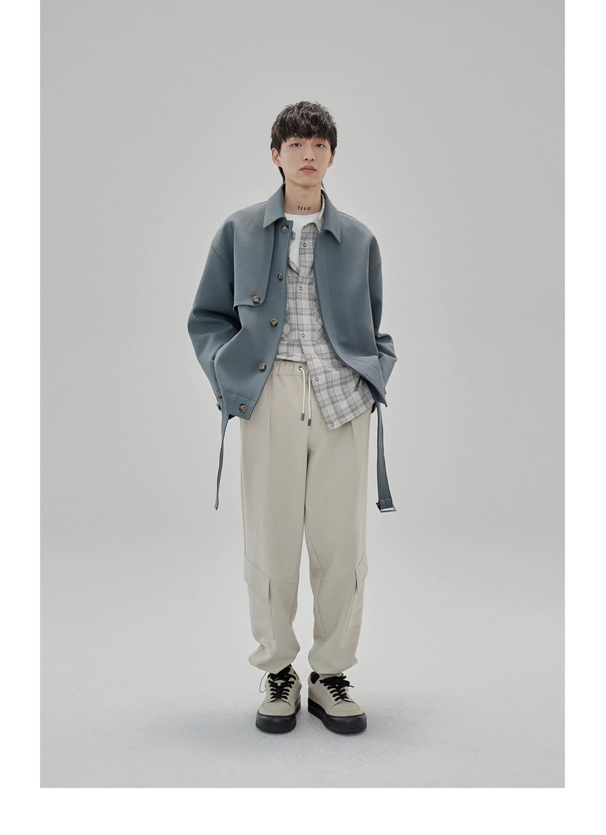 Tapered Drawstring Pocket Cargo Pants