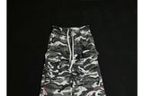 Washed Distressed Camo Cargo Pants