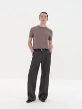 Wrinkle Free Straight Wool Dress Pants