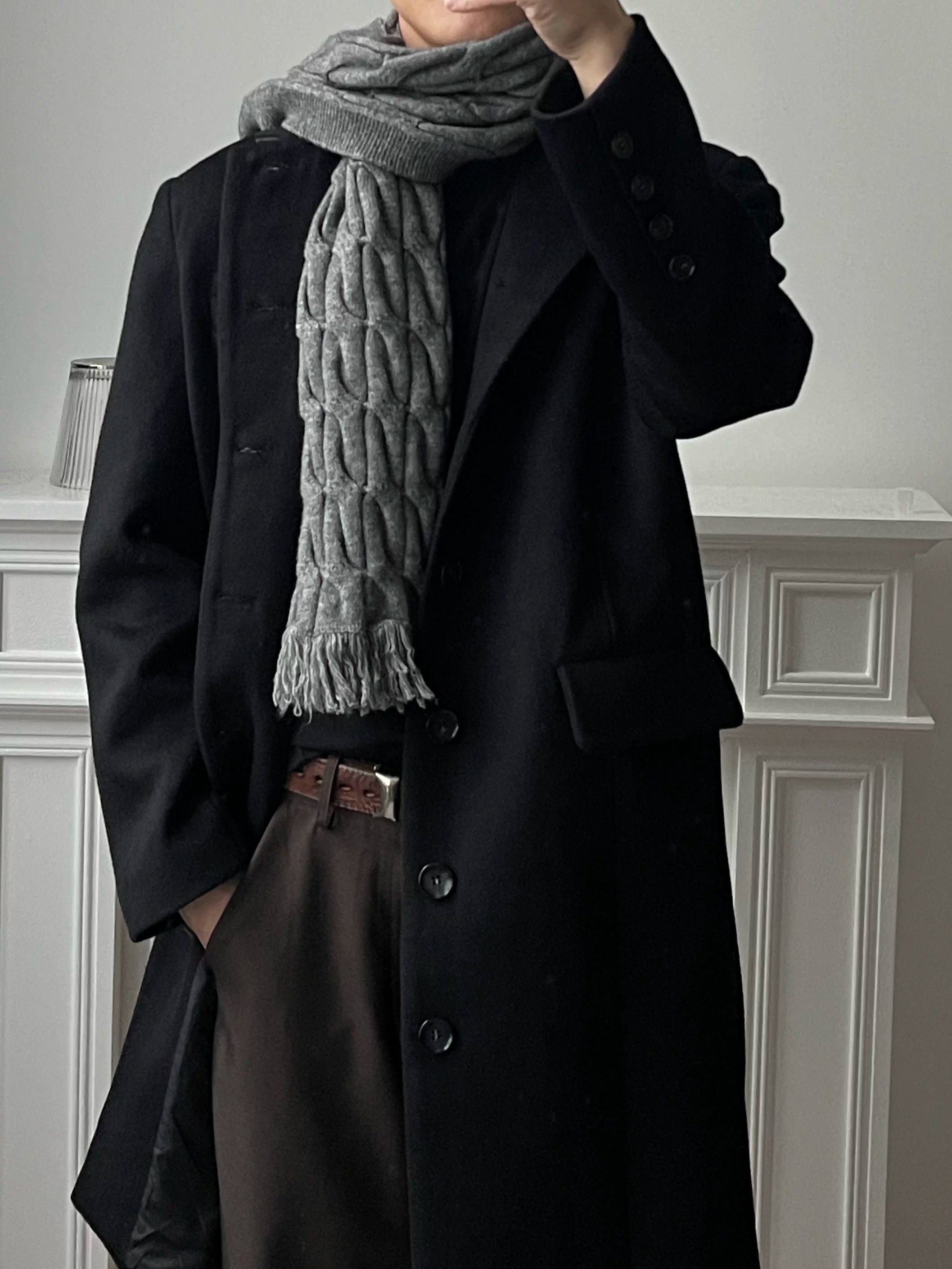 Thick Warm Cable Knit Tassel Scarf