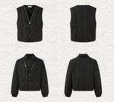 Men's Winter 3-in-1 Vest Scarf Coat