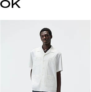 Short-Sleeve Cuban Collar Linen Blend Shirt