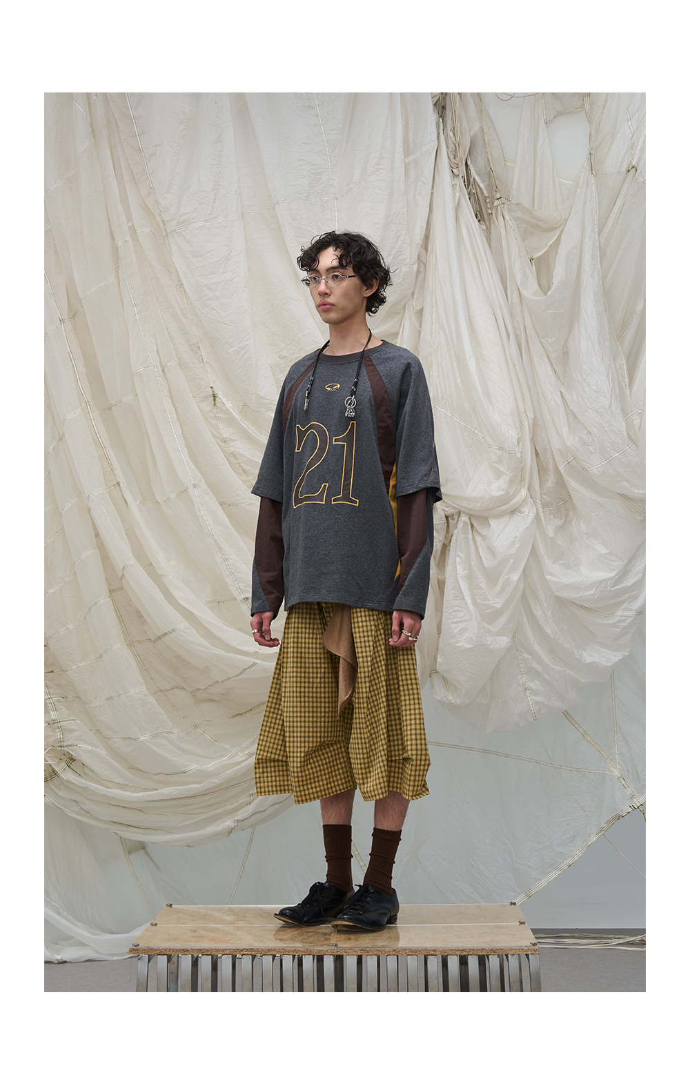 Deconstructed Patchwork Two-in-One T-Shirt