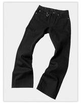 Heavy Black Boot-Cut Jeans