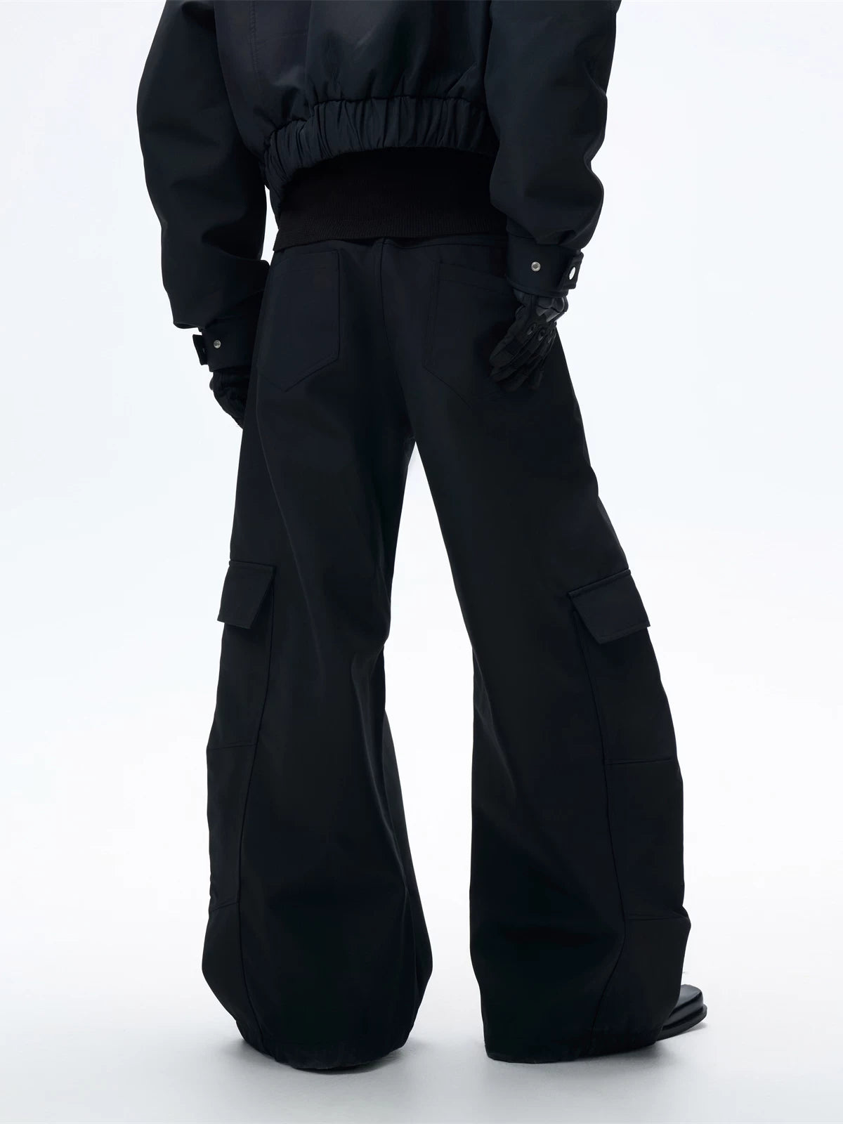 Men's Black Loose Wide Leg Pants