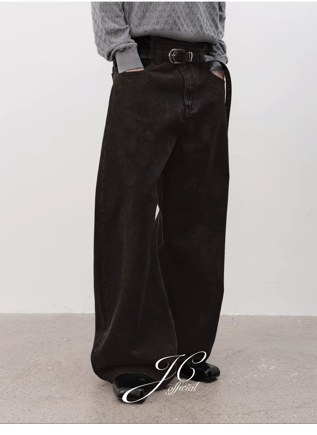 Vintage Washed Denim Banana Pants