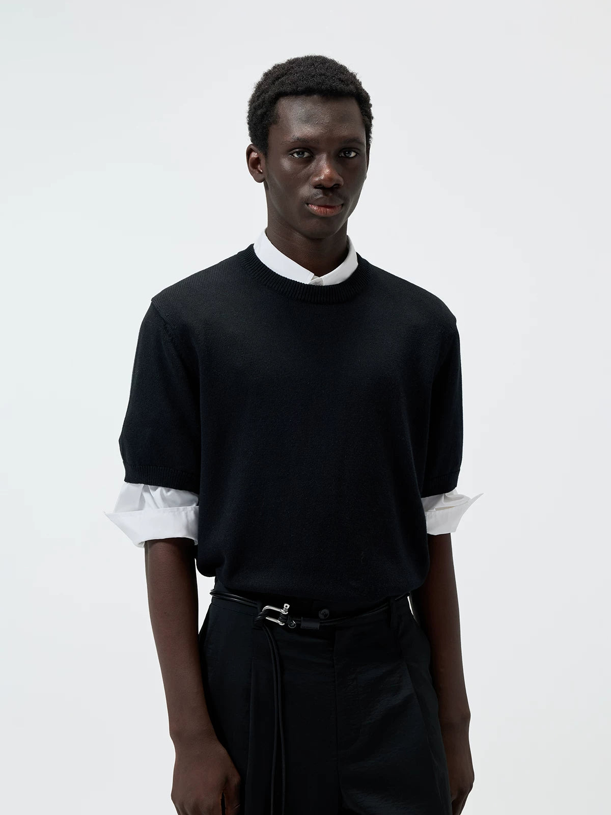 Linen Cotton Blend Short Sleeve Tee