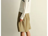 Lightweight Slim Rope Print Lyocell Top