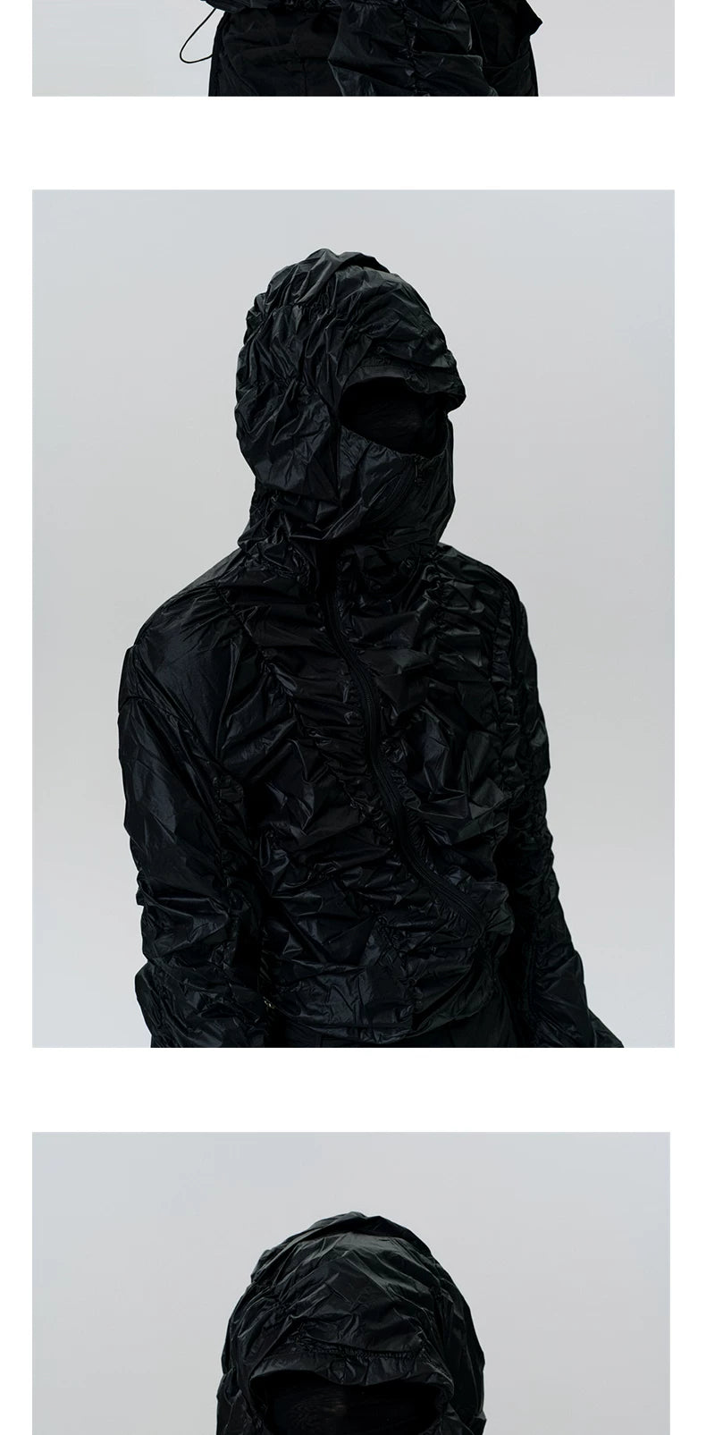 Lightweight Wrinkle Hooded Sun Jacket