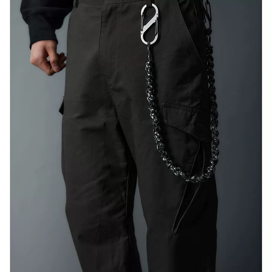 Adjustable Zipper Flared Baggy Cargo Pants