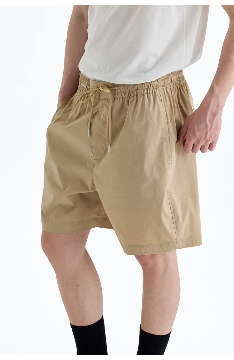 Supima Nylon Blend Drawstring Shorts