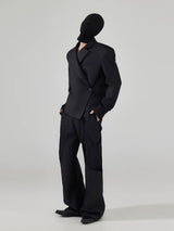 Men's Casual Slim Asymmetric Lace Blazer