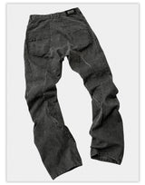 Dark Avant-Garde Deconstructed Stitched Blade Jeans