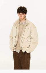 Tip-dyed Toscana PU Harrington Jacket