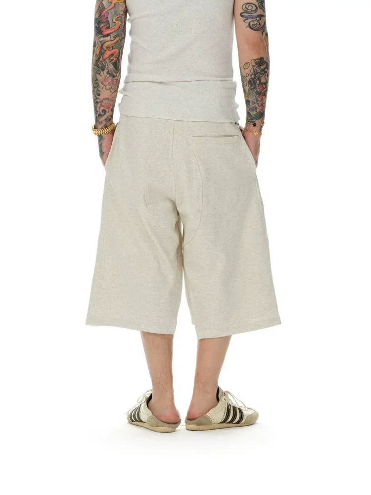 Cropped Terry Bermuda Pants
