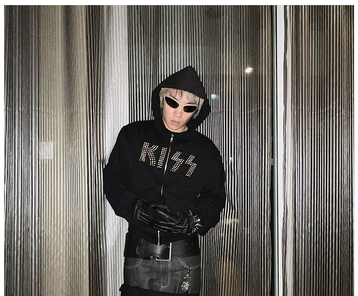Slim Fit Beaded Heavyweight Hoodie