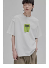 Floral Silhouette Print Short Sleeve Tee